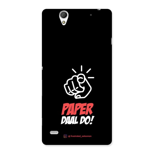 Paper Daal Do Black Back Case for Sony Xperia C4