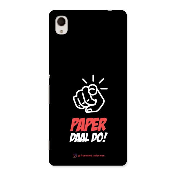 Paper Daal Do Black Back Case for Sony Xperia M4