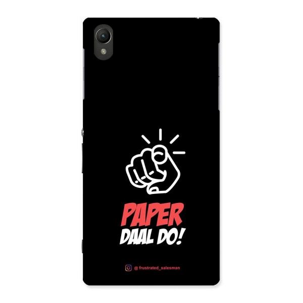 Paper Daal Do Black Back Case for Sony Xperia Z1