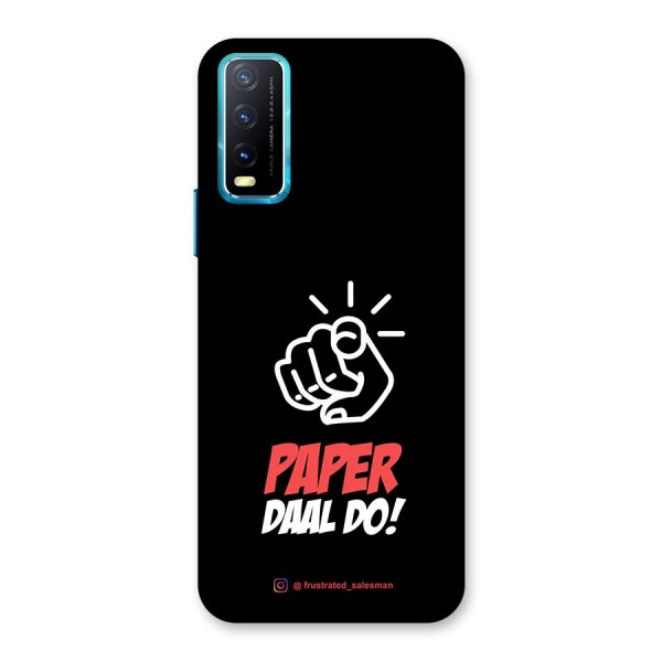 Paper Daal Do Black Back Case for Vivo Y12s