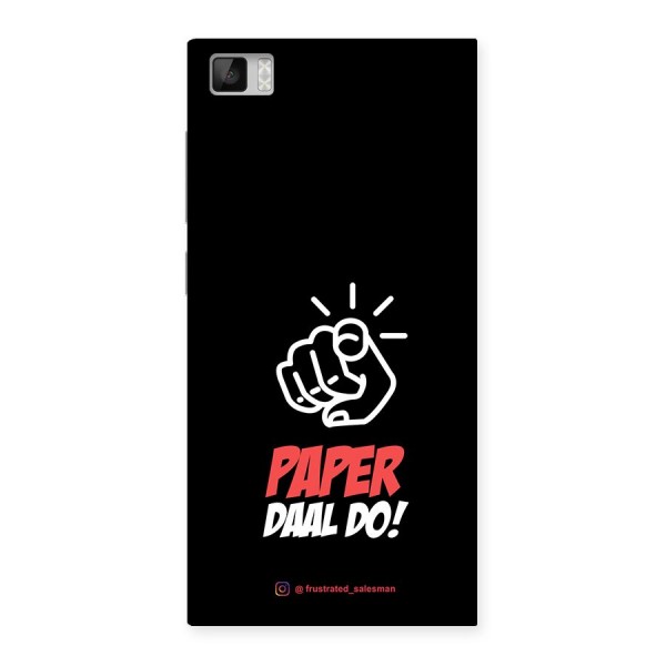 Paper Daal Do Black Back Case for Xiaomi Mi3