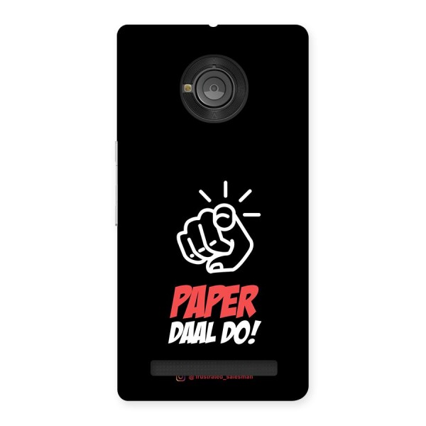 Paper Daal Do Black Back Case for Yu Yuphoria