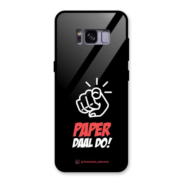 Paper Daal Do Black Glass Back Case for Galaxy S8