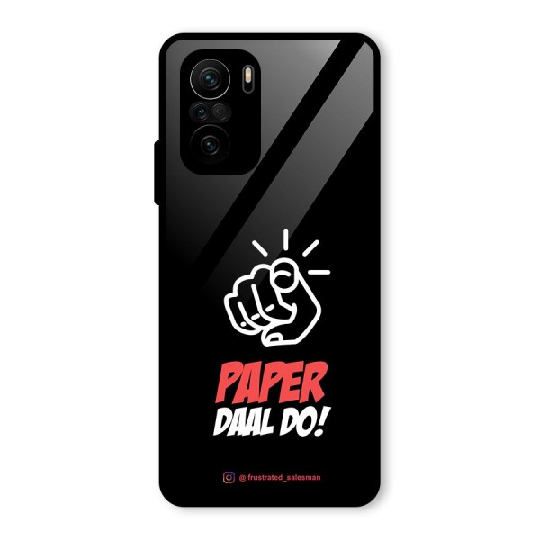 Paper Daal Do Black Glass Back Case for Mi 11x