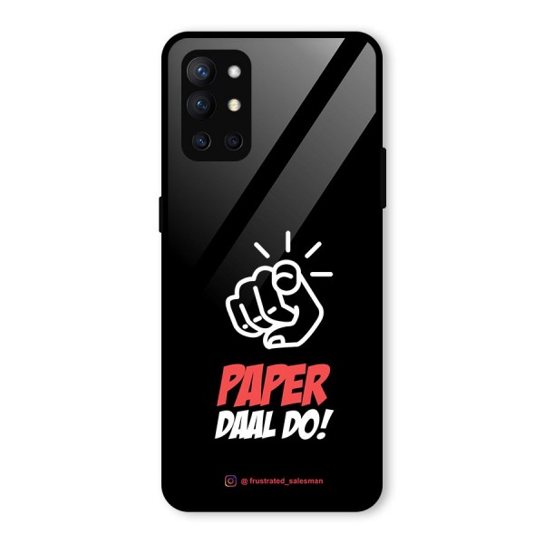 Paper Daal Do Black Glass Back Case for OnePlus 9R