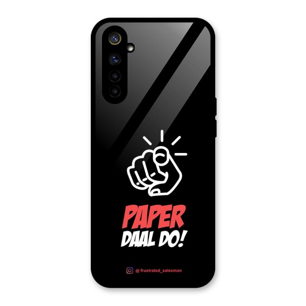 Paper Daal Do Black Glass Back Case for Realme 6