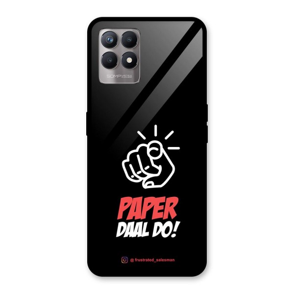 Paper Daal Do Black Glass Back Case for Realme 8i