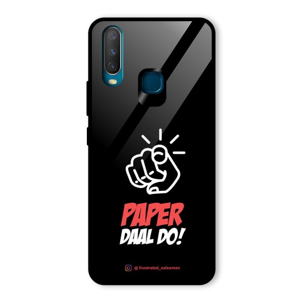 Paper Daal Do Black Glass Back Case for Vivo Y15