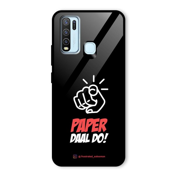 Paper Daal Do Black Glass Back Case for Vivo Y30