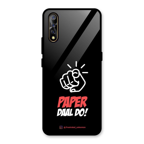 Paper Daal Do Black Glass Back Case for Vivo Z1x