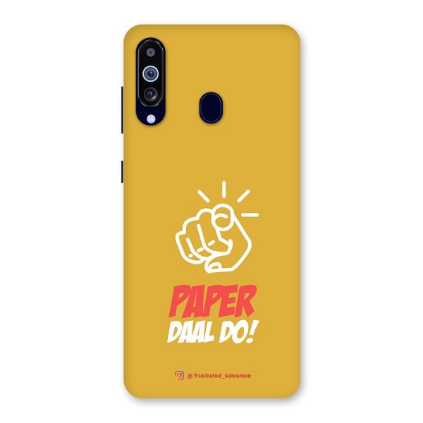 Paper Daal Do Mustard Yellow Back Case for Galaxy A60