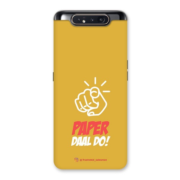 Paper Daal Do Mustard Yellow Back Case for Galaxy A80