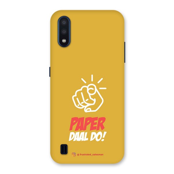 Paper Daal Do Mustard Yellow Back Case for Galaxy M01