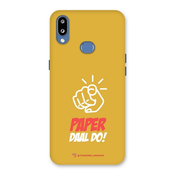 Paper Daal Do Mustard Yellow Back Case for Galaxy M01s