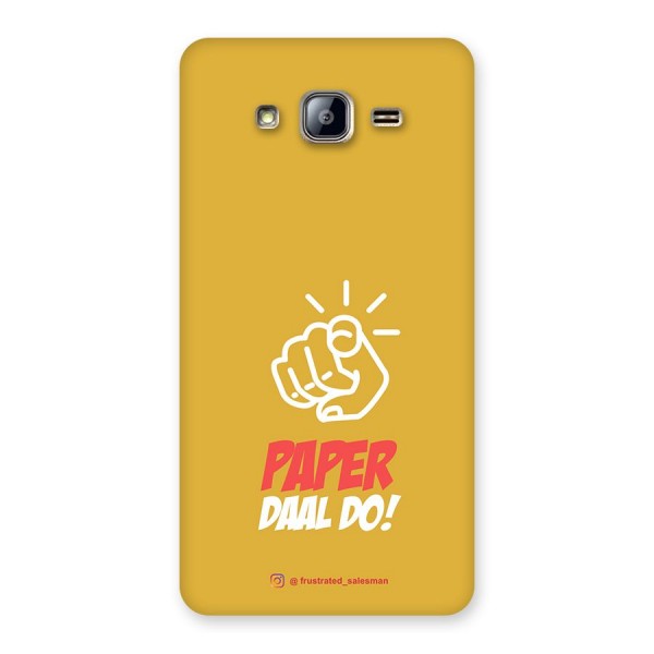 Paper Daal Do Mustard Yellow Back Case for Galaxy On5