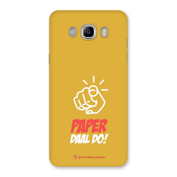 Paper Daal Do Mustard Yellow Back Case for Galaxy On8