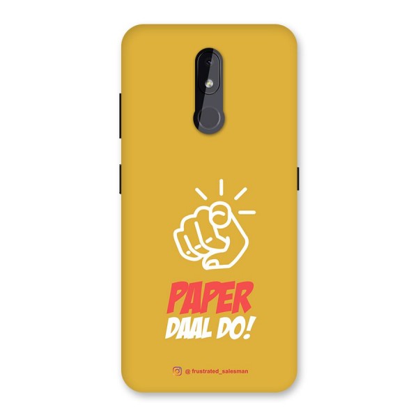 Paper Daal Do Mustard Yellow Back Case for Nokia 3.2