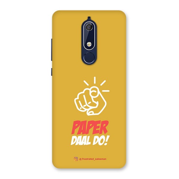 Paper Daal Do Mustard Yellow Back Case for Nokia 5.1