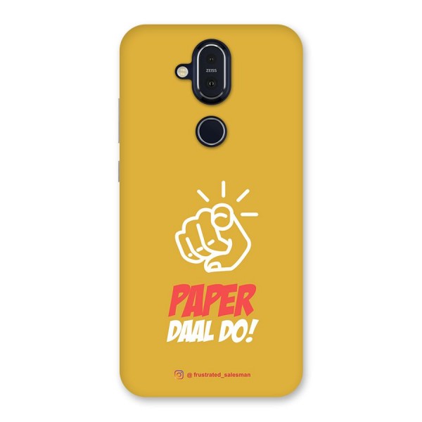 Paper Daal Do Mustard Yellow Back Case for Nokia 8.1