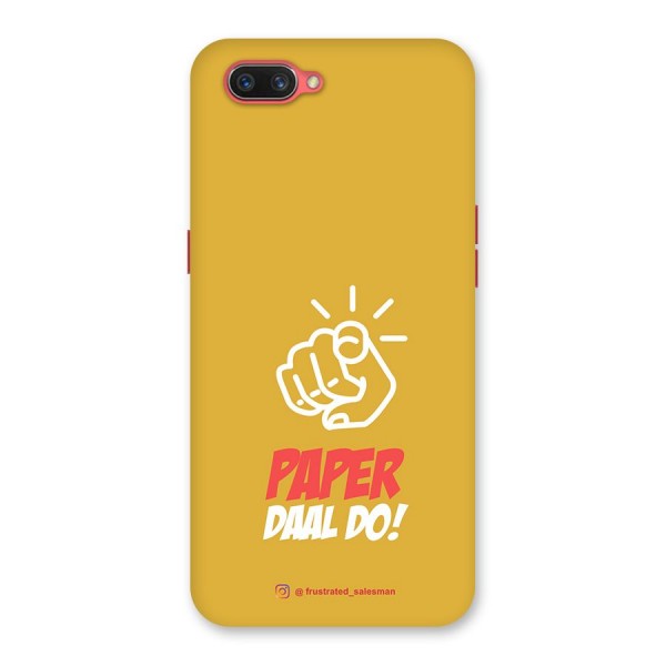 Paper Daal Do Mustard Yellow Back Case for Oppo A3s