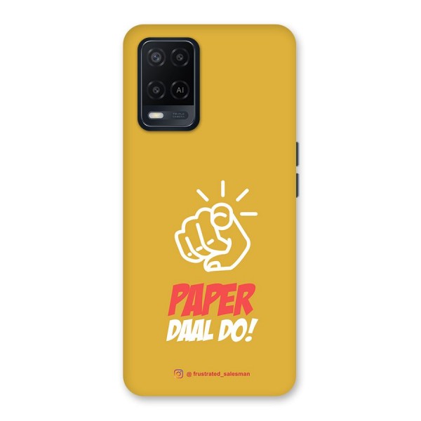 Paper Daal Do Mustard Yellow Back Case for Oppo A54