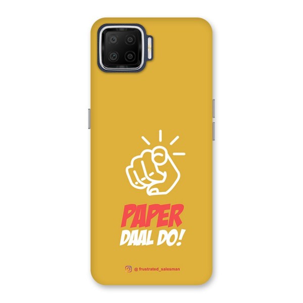 Paper Daal Do Mustard Yellow Back Case for Oppo F17