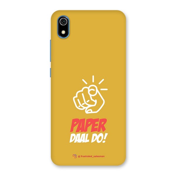 Paper Daal Do Mustard Yellow Back Case for Redmi 7A