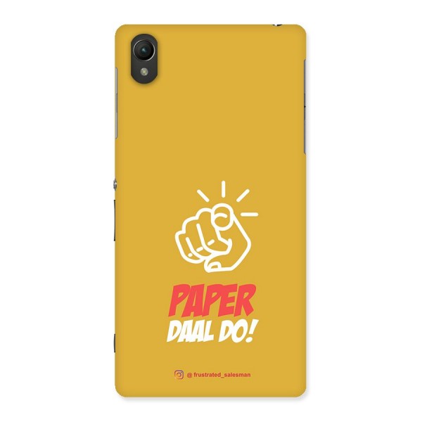 Paper Daal Do Mustard Yellow Back Case for Sony Xperia Z2