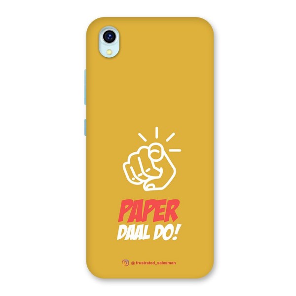 Paper Daal Do Mustard Yellow Back Case for Vivo Y1s