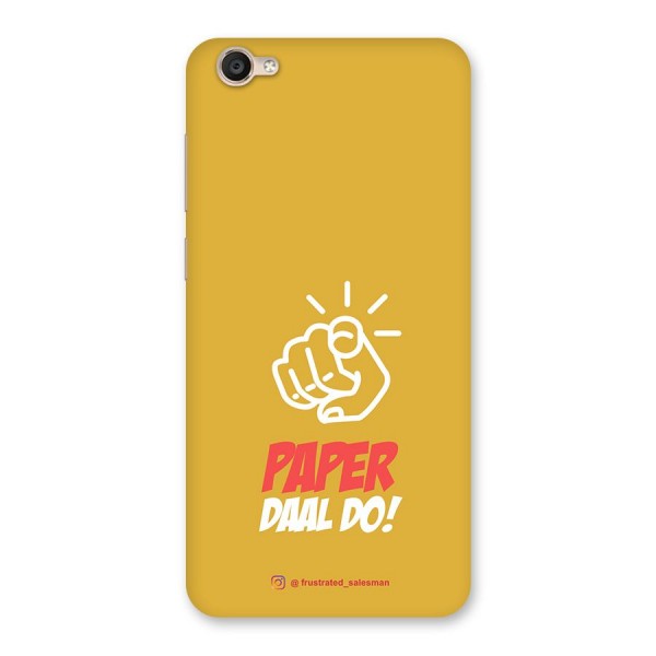 Paper Daal Do Mustard Yellow Back Case for Vivo Y55s