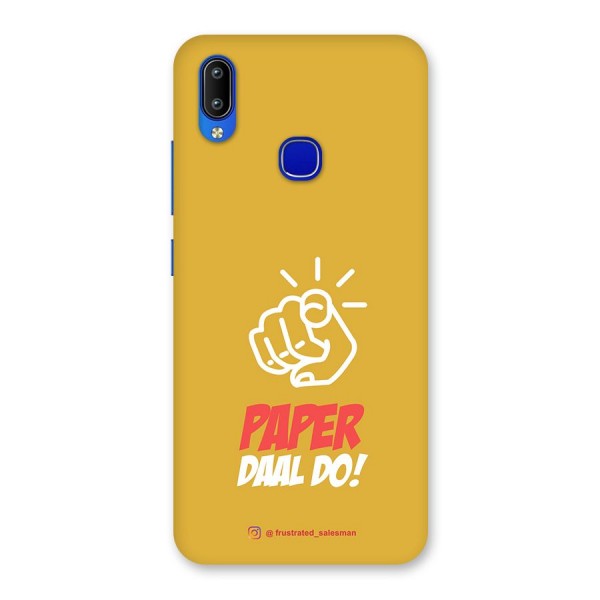 Paper Daal Do Mustard Yellow Back Case for Vivo Y91