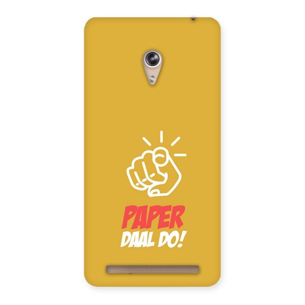 Paper Daal Do Mustard Yellow Back Case for Zenfone 6