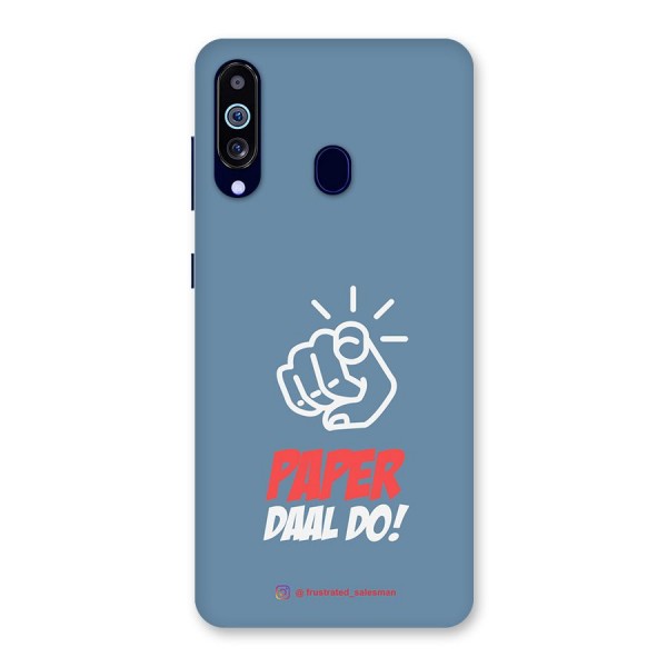 Paper Daal Do SteelBlue Back Case for Galaxy A60