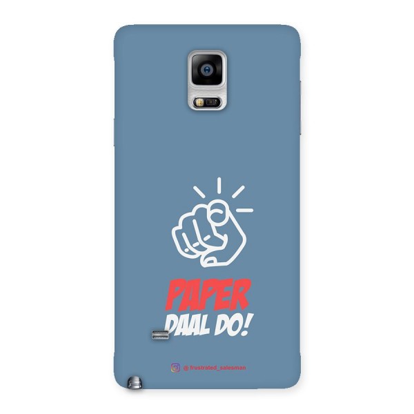 Paper Daal Do SteelBlue Back Case for Galaxy Note 4