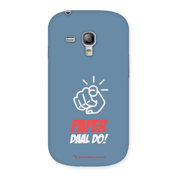 Paper Daal Do SteelBlue Back Case for Galaxy S3 Mini