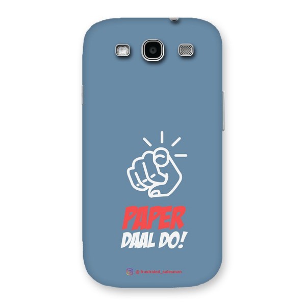 Paper Daal Do SteelBlue Back Case for Galaxy S3 Neo