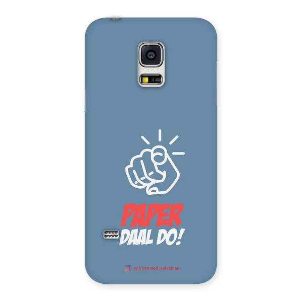 Paper Daal Do SteelBlue Back Case for Galaxy S5 Mini