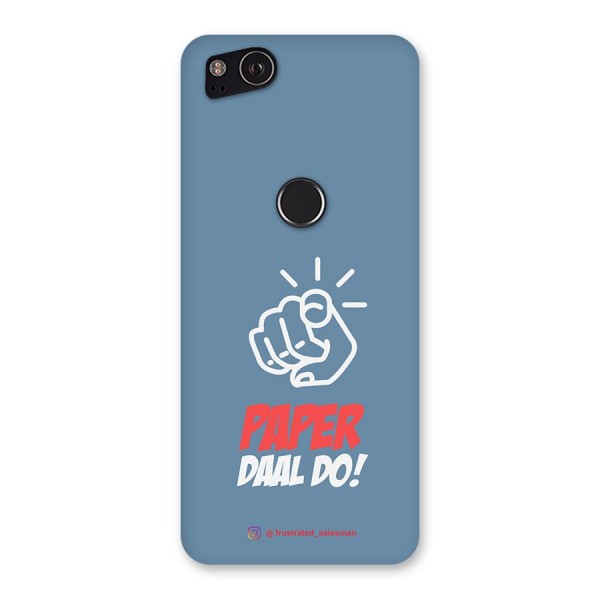 Paper Daal Do SteelBlue Back Case for Google Pixel 2