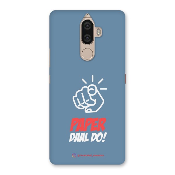 Paper Daal Do SteelBlue Back Case for Lenovo K8 Note