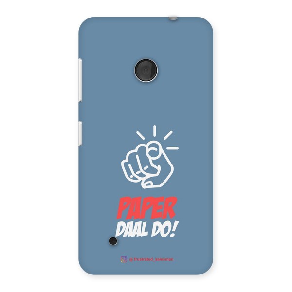 Paper Daal Do SteelBlue Back Case for Lumia 530