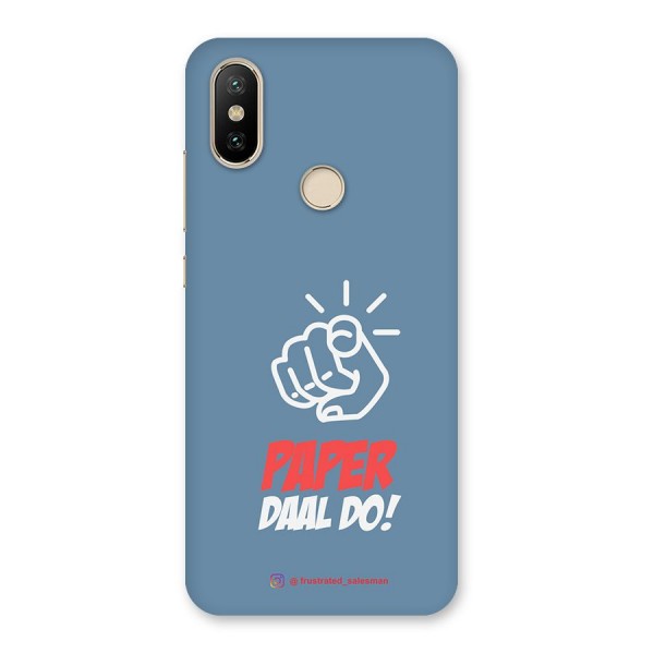 Paper Daal Do SteelBlue Back Case for Mi A2