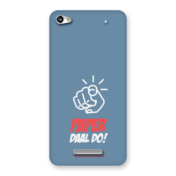 Paper Daal Do SteelBlue Back Case for Micromax Hue 2