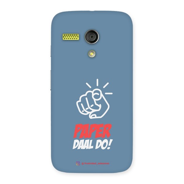 Paper Daal Do SteelBlue Back Case for Moto G