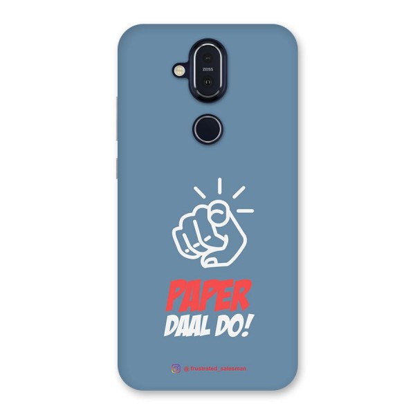 Paper Daal Do SteelBlue Back Case for Nokia 8.1