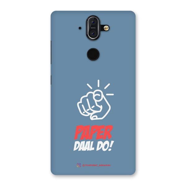 Paper Daal Do SteelBlue Back Case for Nokia 8 Sirocco