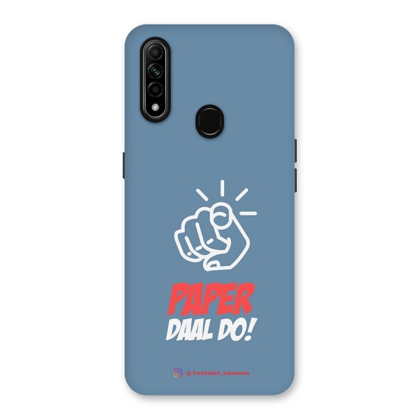 Paper Daal Do SteelBlue Back Case for Oppo A31