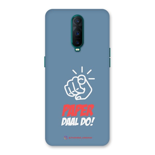 Paper Daal Do SteelBlue Back Case for Oppo R17 Pro