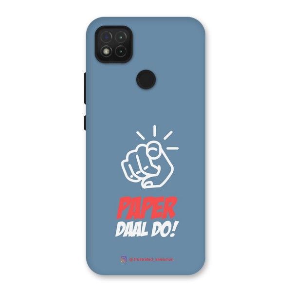 Paper Daal Do SteelBlue Back Case for Redmi 9C