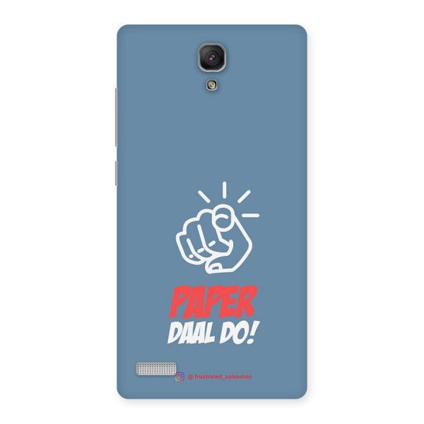 Paper Daal Do SteelBlue Back Case for Redmi Note