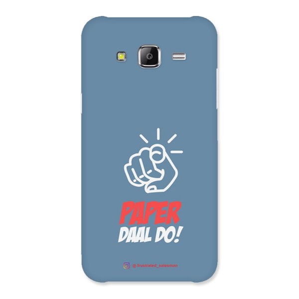 Paper Daal Do SteelBlue Back Case for Samsung Galaxy J5